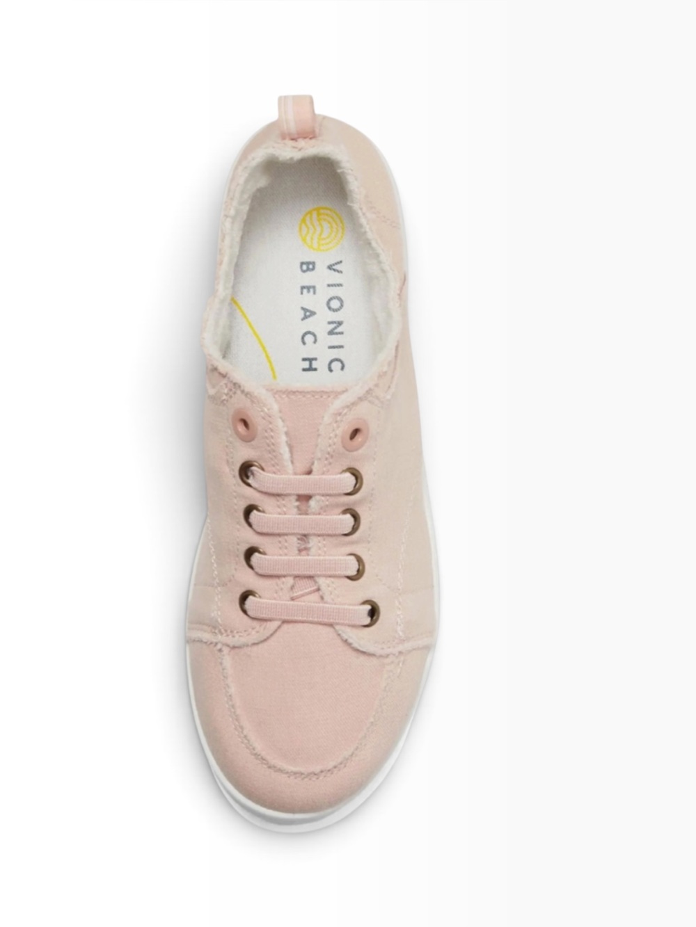 Vionic Beach Pismo Slip-on Sneaker Shoe in Cameo Rose Canvas